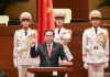 Chủ tịch Quốc hội Trần Thanh Mẫn tuyên thệ nhậm chức. Ảnh: LINH KHOA