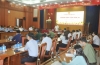 Bí thư Tỉnh ủy, Chủ tịch UBBC tỉnh Phan Việt Cường chủ trì phiên họp. Ảnh: N.Đ