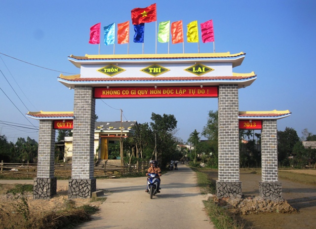 Việc đầu tư GTNT đã giúp cho nhiều làng quê ở Quảng Nam khởi sắc hẳn lên, đời sống người dân được nâng cao