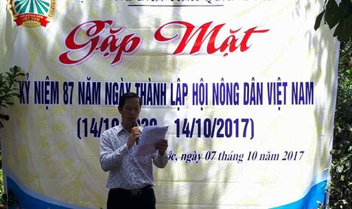 Đồng chí Nguyễn Văn Thận- Ôn lại lịch sử kỷ niệm 87 năm thành lập Hội Nông dân Việt Nam
