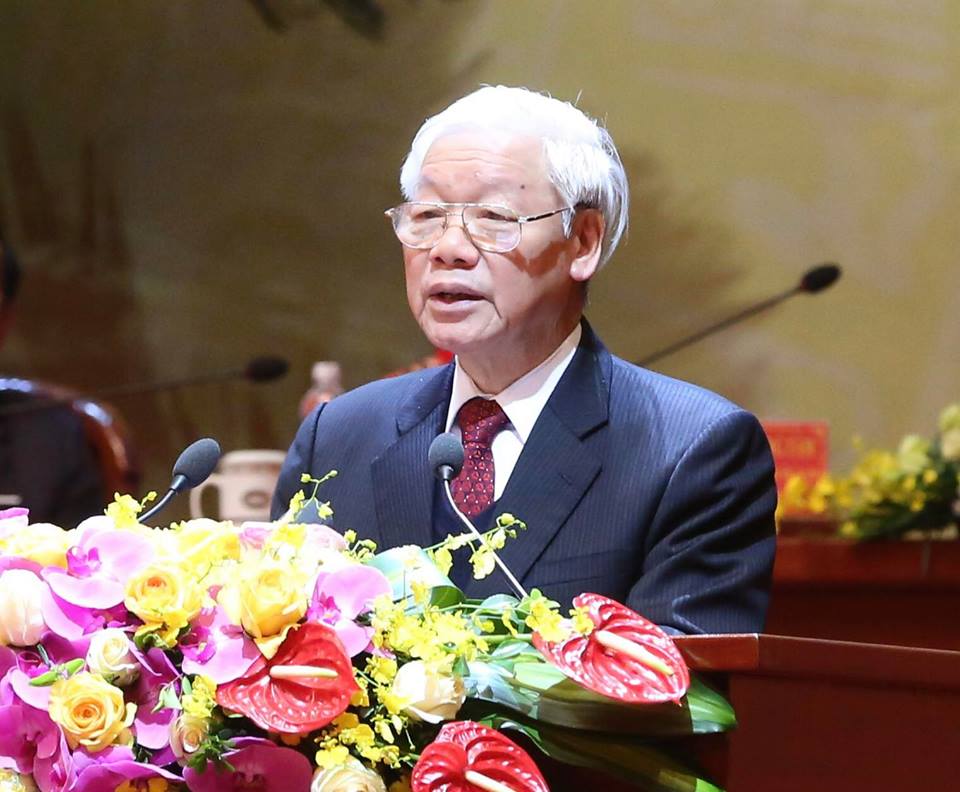 Tổng Bí thư, Chủ tịch nước Nguyễn Phú Trọng phát biểu chỉ đạo tại Đại hội