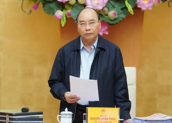 Thủ tướng Chính phủ Nguyễn Xuân Phúc vừa ký Quyết định số 447/QĐ-TTg công bố dịch Covid-19 trên toàn quốc. Ảnh: chinhphu.vn