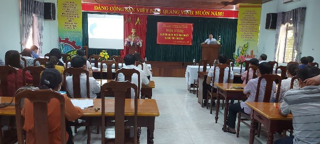 Quang cảnh Hội nghị triển khai Nghị quyết Đại hội đại biểu lần thứ XIII của Đảng
