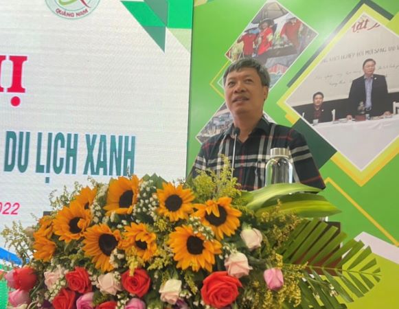 Đồng chí Hồ Quang Bửu - TUV - Phó Chủ tịch UBND tỉnh phát biểu tại hội nghị