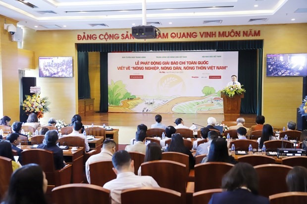 Lễ phát động 'Giải báo chí toàn quốc viết về nông nghiệp, nông dân, nông thôn Việt Nam.'