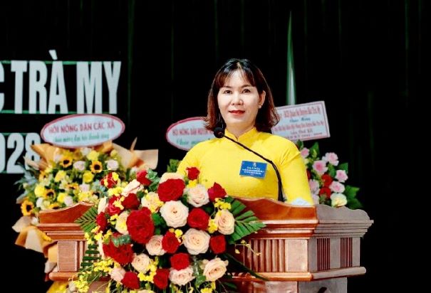 Bà Lê Thị Minh Tâm, Uỷ viên BTV Trung ương Hội NDVN, Tỉnh uỷ viên, Chủ tịch Hội ND tỉnh Quảng Nam.