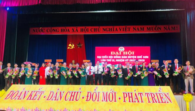 Ra mắt BCH HND huyện Quế Sơn lần thứ IX, nhiệm kỳ 2023 - 2028